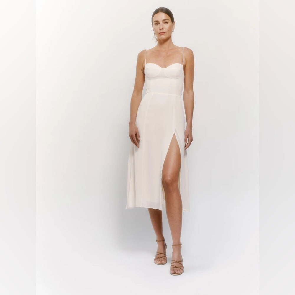 Reformation Juliette Dress in Ivory